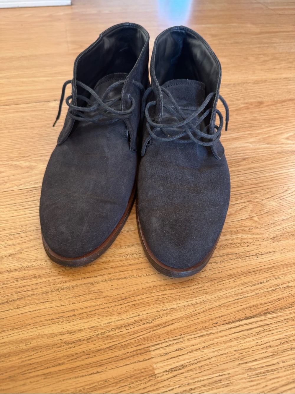 Tod's Men's Dark Navy Suede Chukka Boots